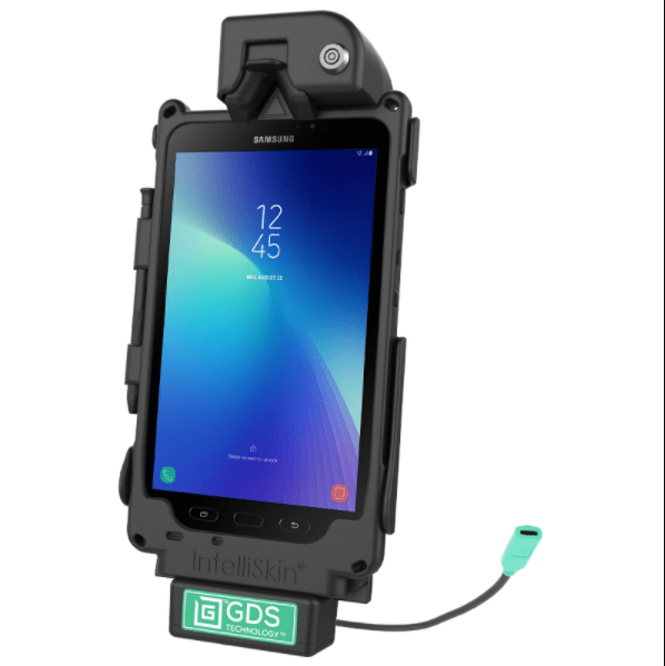 Locking GDS® Tough-Dock™ + Data Sync for Tab Active3 and Tab Active2 - RAM-GDS-DOCKL-SAM62CU - OC Mounts
