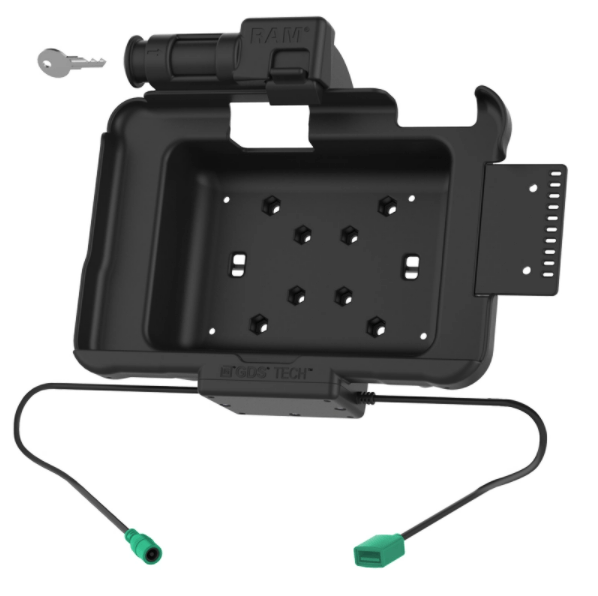 GDS® Key Locking Power + Data Dock for Zebra ET5x 8.3" & 8.4" Series - RAM-HOL-ZE10PDKLU - OC Mounts