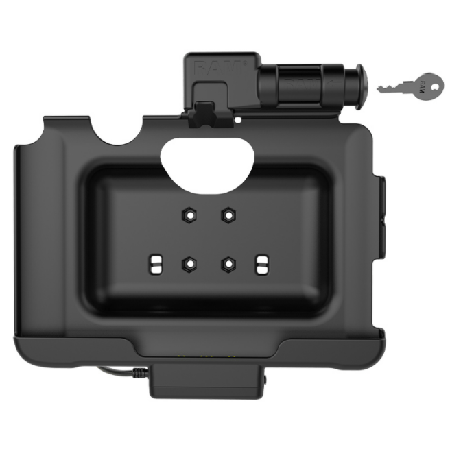 RAM® Skin™ Key-Locking Powered Dock for Samsung Tab Active Pro - RAM-HOL-SAM57PKLU - OC Mounts