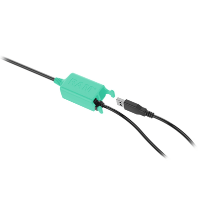 RAM® Skin™ Key-Locking Power + Dual USB Data Dock for Tab Active Pro - RAM-HOL-SAM57PD2KLU - OC Mounts