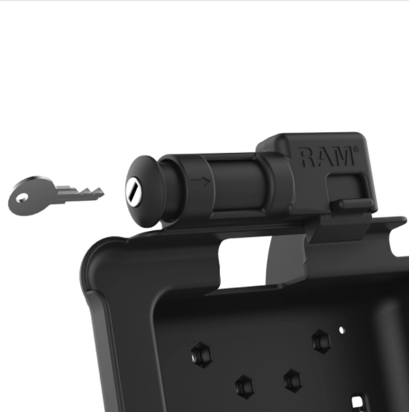 GDS® Key Locking Power + Data Dock for Zebra ET5x 8.3" & 8.4" Series - RAM-HOL-ZE10PDKLU - OC Mounts