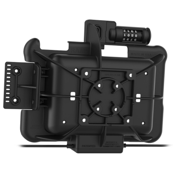 GDS® Combo Locking Power + Dual USB Dock for Zebra ET5x 8.3" & 8.4" - RAM-HOL-ZE10PD2CLU - OC Mounts