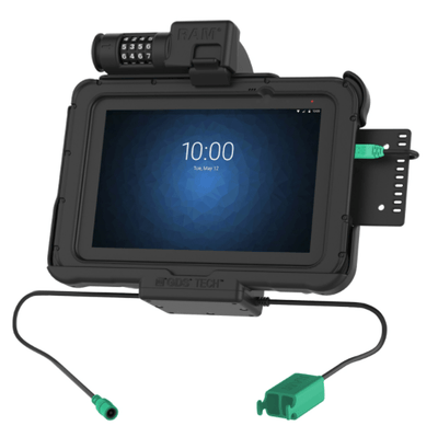 GDS® Combo Locking Power + Dual USB Dock for Zebra ET5x 8.3" & 8.4" - RAM-HOL-ZE10PD2CLU - OC Mounts