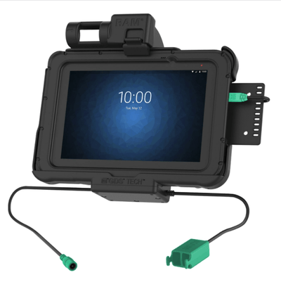 GDS® Power + Dual USB Dock for Zebra ET5x 8.3" & 8.4" Series - RAM-HOL-ZE10PD2U - OC Mounts