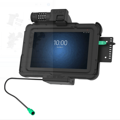 GDS® Combo Locking Powered Dock for Zebra ET5x 8.3" & 8.4" Series - RAM-HOL-ZE10PCLU - OC Mounts