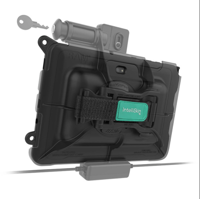 RAM® Skin™ Key-Locking Power + Data Dock for Tab Active Pro - RAM-HOL-SAM57PDKLU - OC Mounts