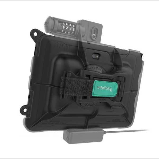 RAM® Skin™ Combo-Locking Powered Dock for Samsung Tab Active Pro - RAM-HOL-SAM57PCLU - OC Mounts