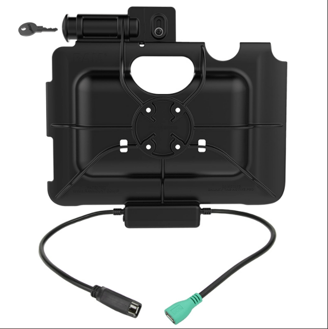RAM® Skin™ Key-Locking Power + Data Dock for Tab Active Pro - RAM-HOL-SAM57PDKLU - OC Mounts
