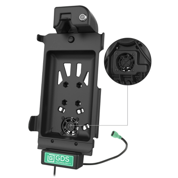 Locking GDS® Cool-Dock™ for Samsung Tab Active3 and Tab Active2 - RAM-GDS-DOCKLF-SAM62U - OC Mounts