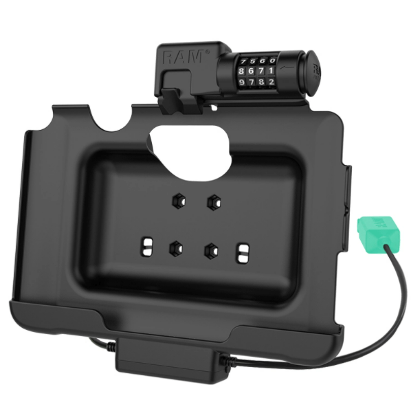 RAM® Skin™ Combo-Locking Power + Dual USB Data Dock for Tab Active Pro - RAM-HOL-SAM57PD2CLU - OC Mounts