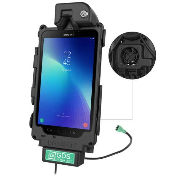 Locking GDS® Cool-Dock™ for Samsung Tab Active3 and Tab Active2 - RAM-GDS-DOCKLF-SAM62U - OC Mounts
