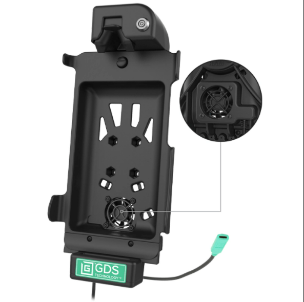 Locking GDS® Cool-Dock™ + Data Sync for Tab Active3 and Tab Active2 - RAM-GDS-DOCKLF-SAM62CU - OC Mounts