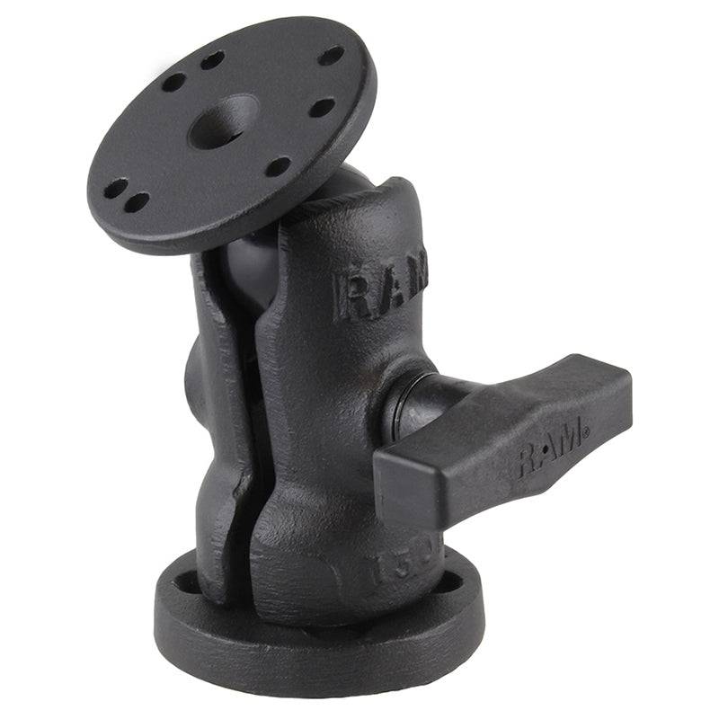 RAM® Single Ball & Socket Mount with Octagon Swivel Base - RAM-202-324-OFU - OC Mounts