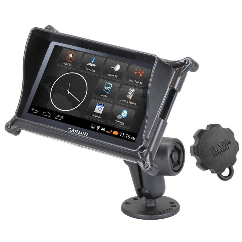 RAM® Pin-Lock™ Drill-Down Locking Mount for Garmin fleet 660/670 - RAM-B-138-S5-GA66LU - OC Mounts