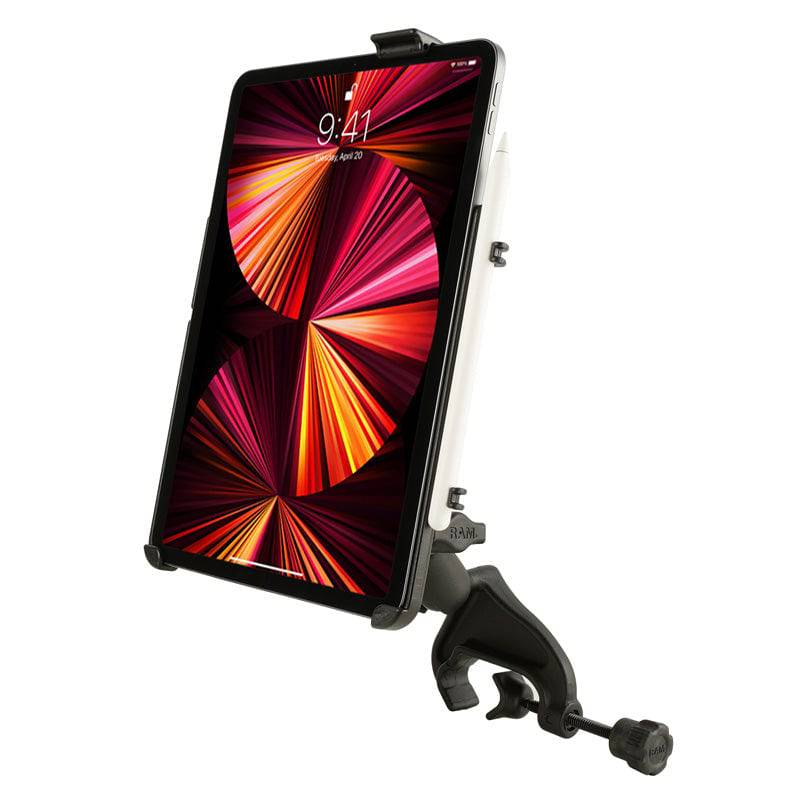 RAM® EZ-Roll'r™ Yoke Clamp Mount for Apple iPad Pro 11", Air 4 & Air 5 - RAM-B-121-AP23U - OC Mounts