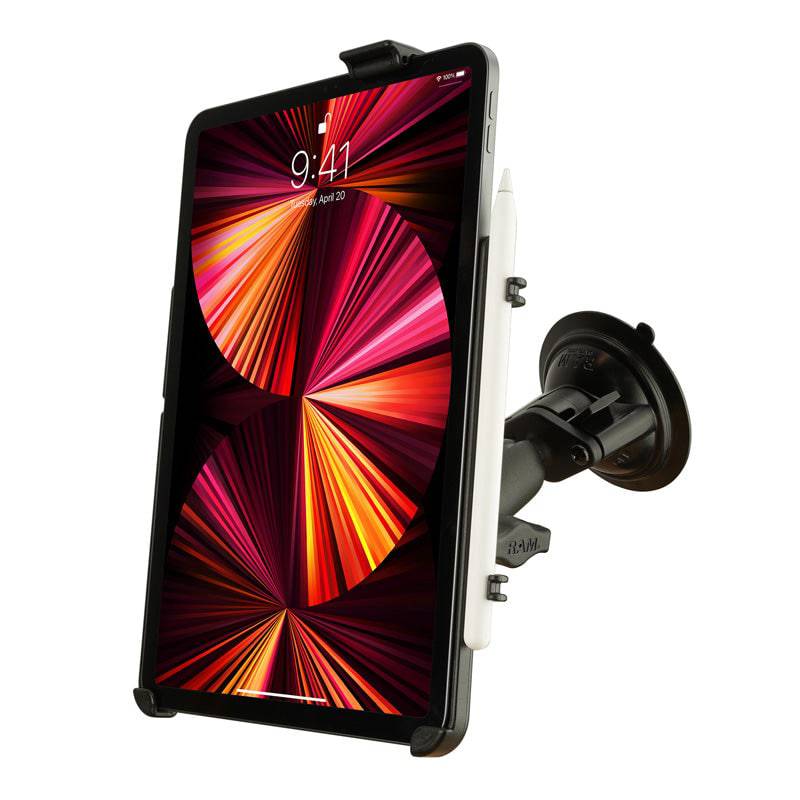 RAM® Twist-Lock™ Suction Cup Mount for iPad Pro 11", Air 4 & Air 5 - RAM-B-166-AP23U - OC Mounts