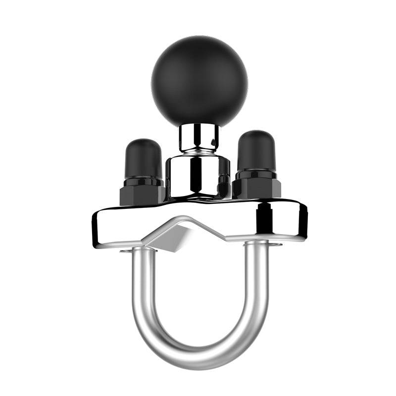 RAM® Chrome Handlebar U-Bolt Base for Rails 1" to 1.25" in Diameter - RAM-B-231-1CHU - OC Mounts