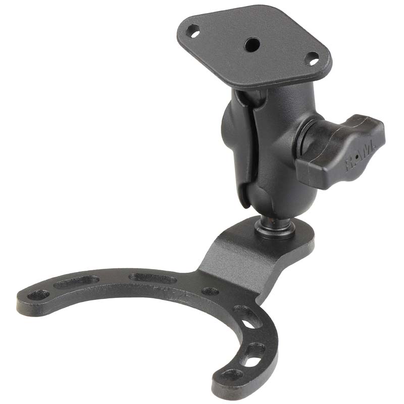 RAM® Small Gas Tank Mount with Diamond Plate - RAM-B-410-A-238U - OC Mounts