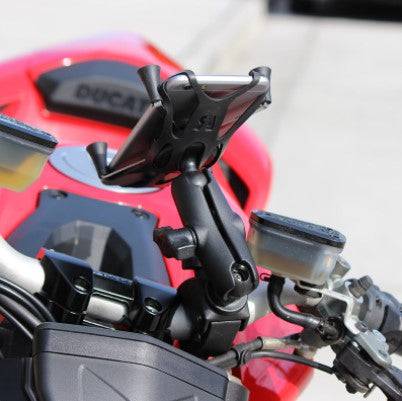 RAM® X-Grip® Phone Mount with RAM® Tough-Claw™ Small Clamp Base - RAM-B-400-HOL-UN7BU - OC Mounts