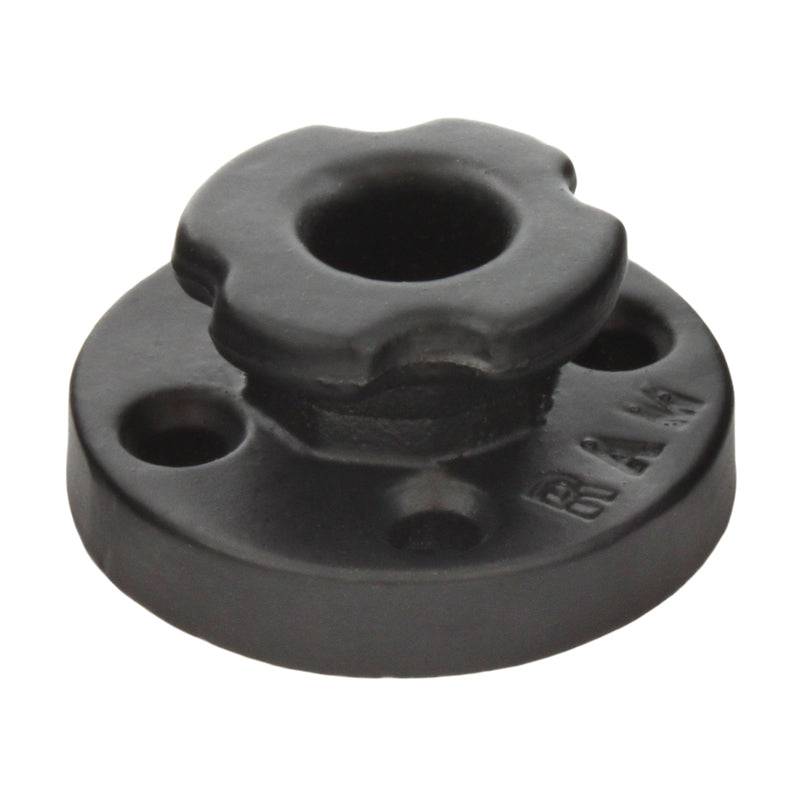 RAM® Round Base Adapter with Large Aluminum Octagon Button - RAM-D-324-OFU - OC Mounts