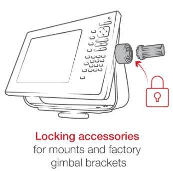 RAM® Pin-Lock™ 6-Pin Security Knob for Gimbal Brackets - RAP-S-KNOBG-6U - OC Mounts
