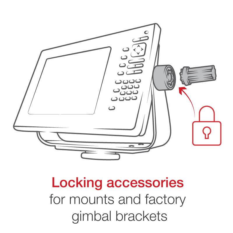 RAM® Pin-Lock™ 4-Pin Security Knob for Gimbal Brackets - RAP-S-KNOBG-4U - OC Mounts