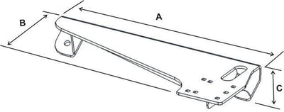 No-Drill™ Laptop Base for the Ford Escape, Mazda Tribute & Mercury Mariner - RAM-VB-152 - OC Mounts