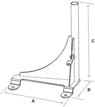 No-Drill™ Laptop Base for the Chevrolet Express Van & GMC Savana Van - RAM-VB-143 - OC Mounts
