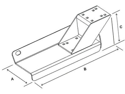 No-Drill™ Laptop Base for the Chevrolet Colorado & GMC Canyon - RAM-VB-116 - OC Mounts