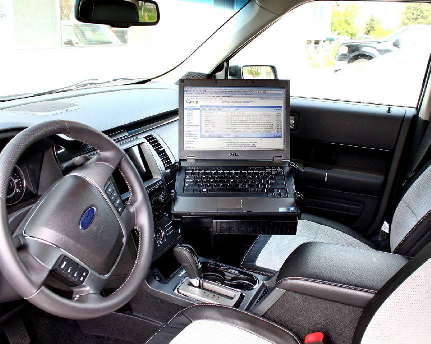 Sedan Computer Mount No Drill Laptop Mount for 2013-2017 Ford Police Interceptor Sedan and ...