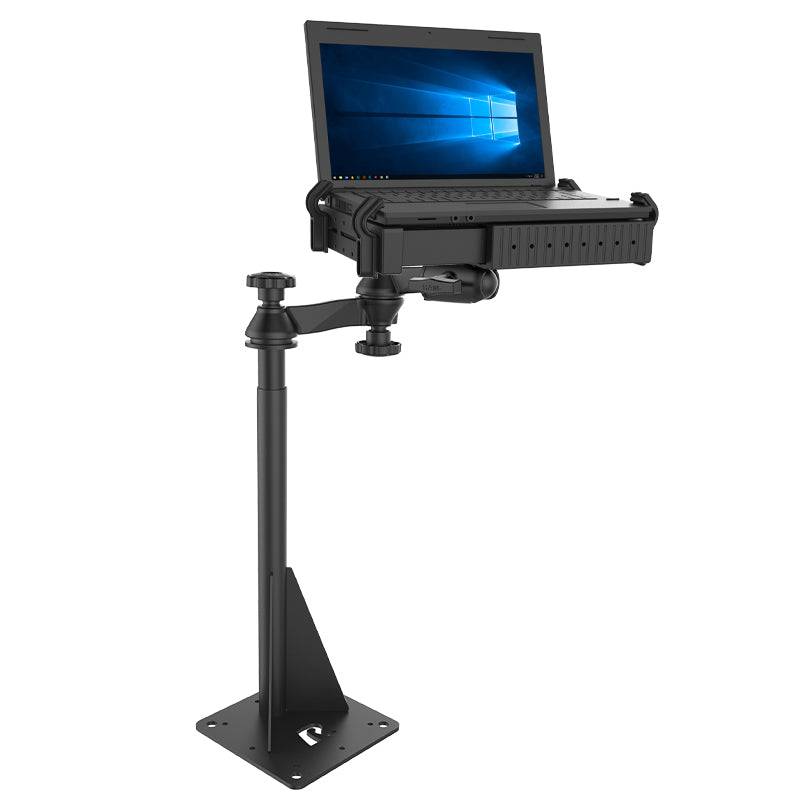 Drill Down Laptop Mount with centered 8x8 plate - RAM-VBD-122-SW1 - OC Mounts
