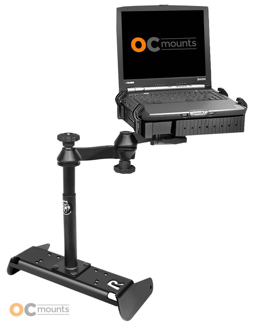 No Drill Laptop Mount for 2015-2015 Chevy Silverado 1500 Work Truck with Bench Seat Only - RAM-VB-191-SW1 - OC Mounts