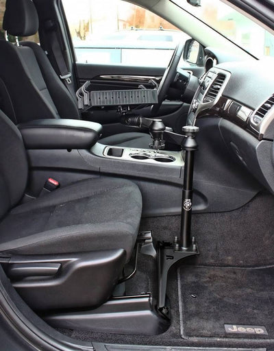 No Drill Laptop Mount for 2011-2021 Dodge Durango and 2011-2021 Jeep Grand Cherokee - RAM-VB-186-SW1 - OC Mounts