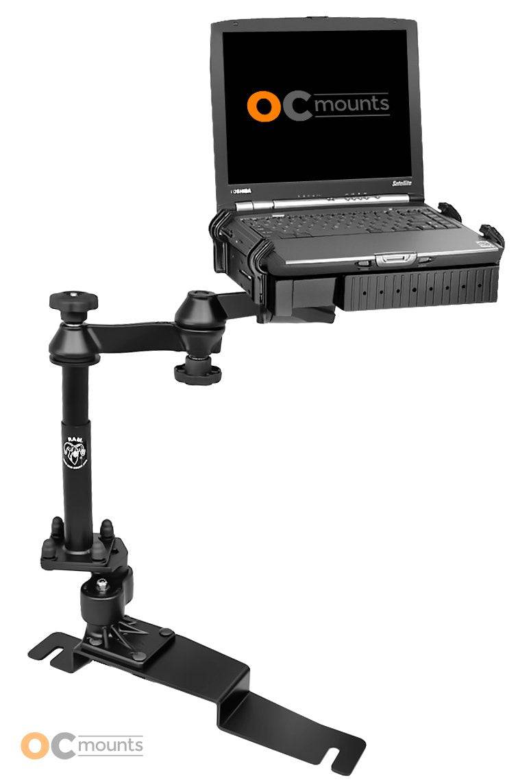 No Drill Laptop Mount for 2013-2017 Ford Police Interceptor Sedan and Taurus - RAM-VB-190-SW1 - OC Mounts