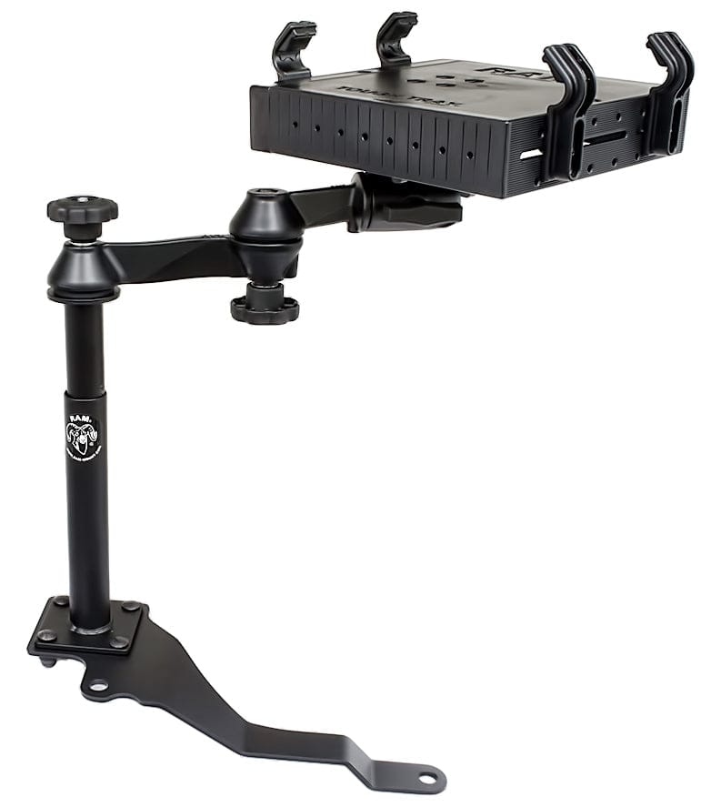 No Drill Laptop Mount for 2007-2011 Jeep Wrangler, Rubicon, Sport, Sahara, Unlimited - RAM-VB-170-SW1 - OC Mounts