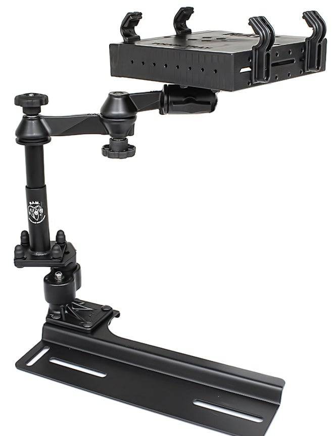 No Drill Laptop Mount for 2005-2007 Buick Terraza, Chevy Uplander, 96-07 Dodge Grand Caravan - RAM-VB-146-SW1 - OC Mounts