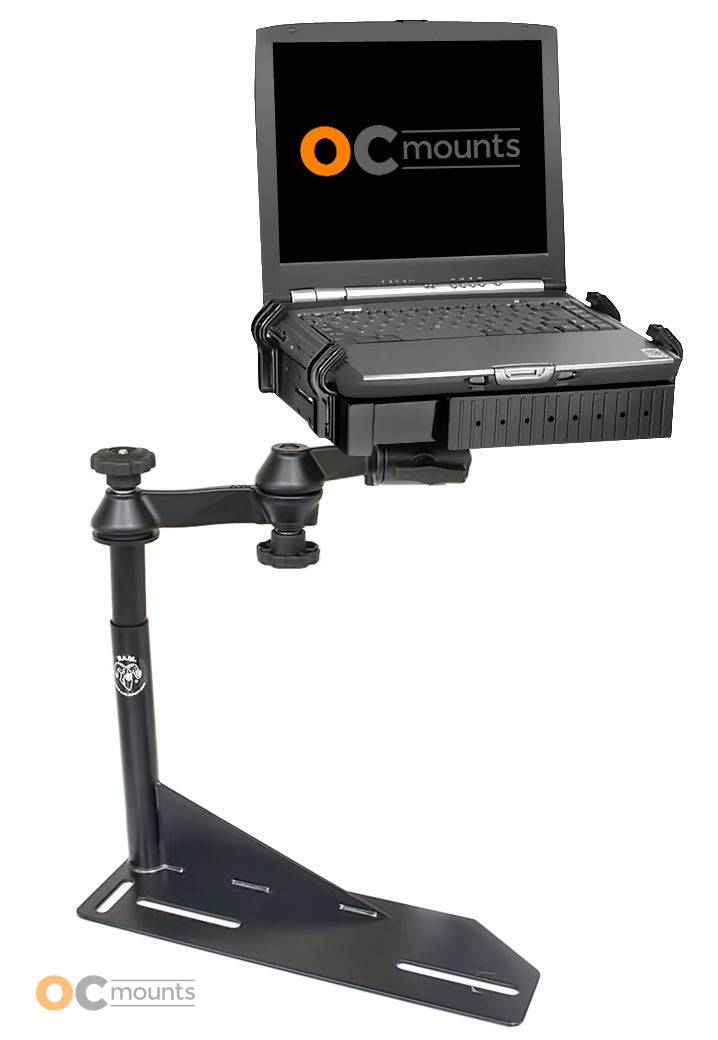 No Drill Laptop Mount for 1991-2011 Ford Crown Vic Police Interceptor - RAM-VB-117-SW1 - OC Mounts