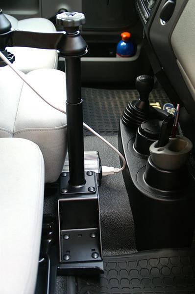 RAM-VB-109-SW1 - Ford F150 2004-2014 and 2005-2011 Lincoln Mark LT and more - No Drill Laptop Mount - OC Mounts