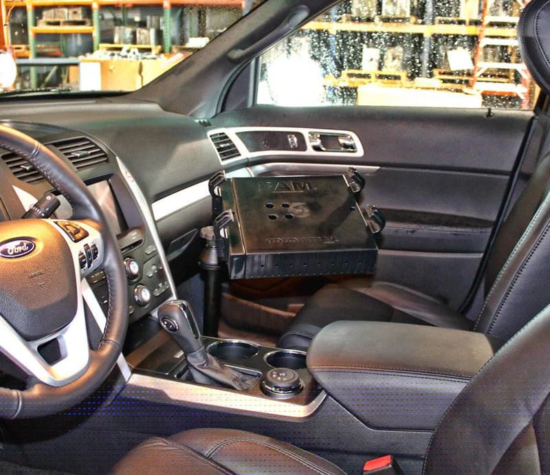 No Drill Laptop Mount for 2011-2019 Ford Explorer and Police ...