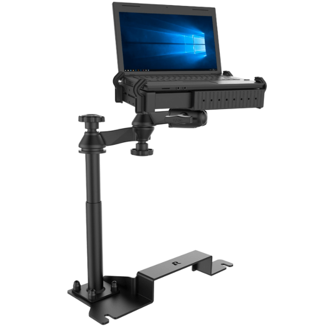 No Drill Laptop Mount for 2011-2019 Ford Explorer and Police Interceptor Utility - RAM-VB-187-SW1 - OC Mounts