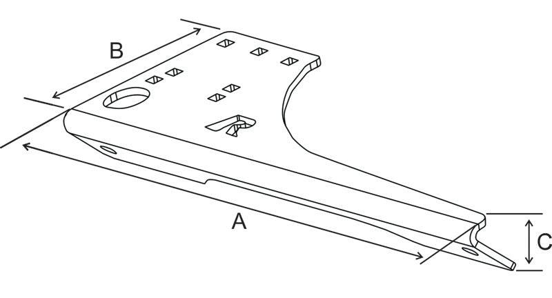 No-Drill™ Laptop Base for the 2023 Dodge Durango & 2021 Jeep Grand Cherokee - RAM-VB-186 - OC Mounts
