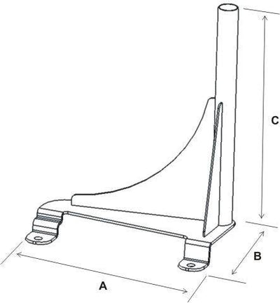 Laptop Base for the Chevrolet Astro Van - RAM-VB-136 - OC Mounts
