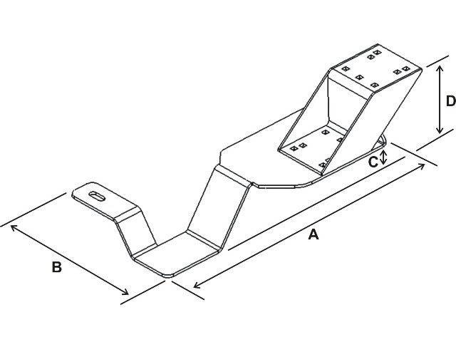 No-Drill™ Laptop Base for the Chevrolet S-10, S-10 Blazer, GMC Jimmy & Sonoma - RAM-VB-101 - OC Mounts