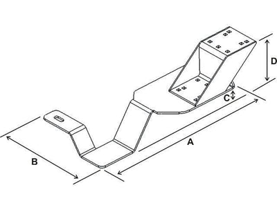 No-Drill™ Laptop Base for the Chevrolet S-10, S-10 Blazer, GMC Jimmy & Sonoma - RAM-VB-101 - OC Mounts