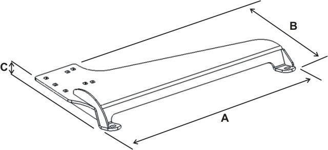 No-Drill™ Laptop Base for the Pontiac Vibe, Toyota Camry, Corolla, Matrix & Tundra - RAM-VB-137 - OC Mounts