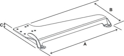 No-Drill™ Laptop Base for the Pontiac Vibe, Toyota Camry, Corolla, Matrix & Tundra - RAM-VB-137 - OC Mounts