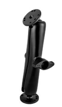 RAM C Size 1.5" Ball Mount with Long Double Socket Arm, Metal Knob & 2/2.5" Round Bases AMPs Hole Pattern - RAM-101MU-D
