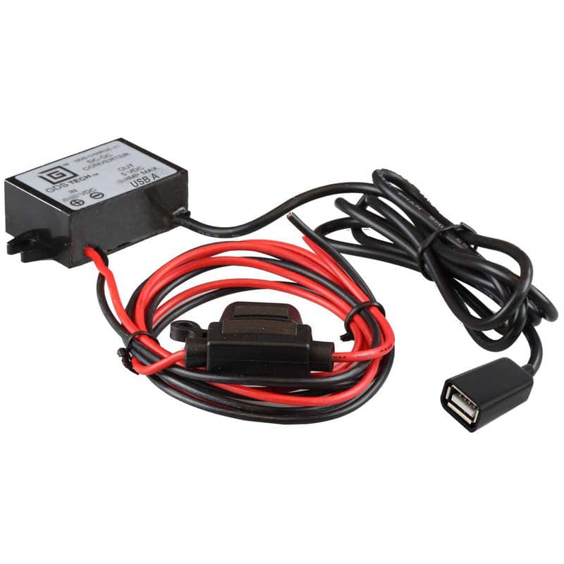 GDS® 8V-40V DC to 5V-9V DC Step Down Converter Charger with Female USB Type-A Connector - RAM-GDS-CHARGE-V6U - OC Mounts