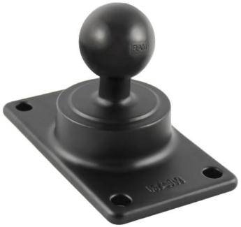RAM Mount 50mm x 100mm Half VESA Plate Adapter with C Size 1.5" Ball - RAM-243U - OC Mounts