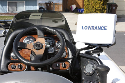 RAM 1.5" Ball Mount with 6.25" X 2" Rectangle Base, Medium LENGTH Double Socket Arm & 2.5" Round Base AMPs Hole Pattern - RAM-111U - OC Mounts